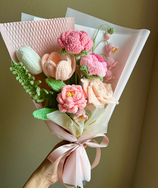 Large pink fern | Crochet flowers, Best gifts for plant lovers