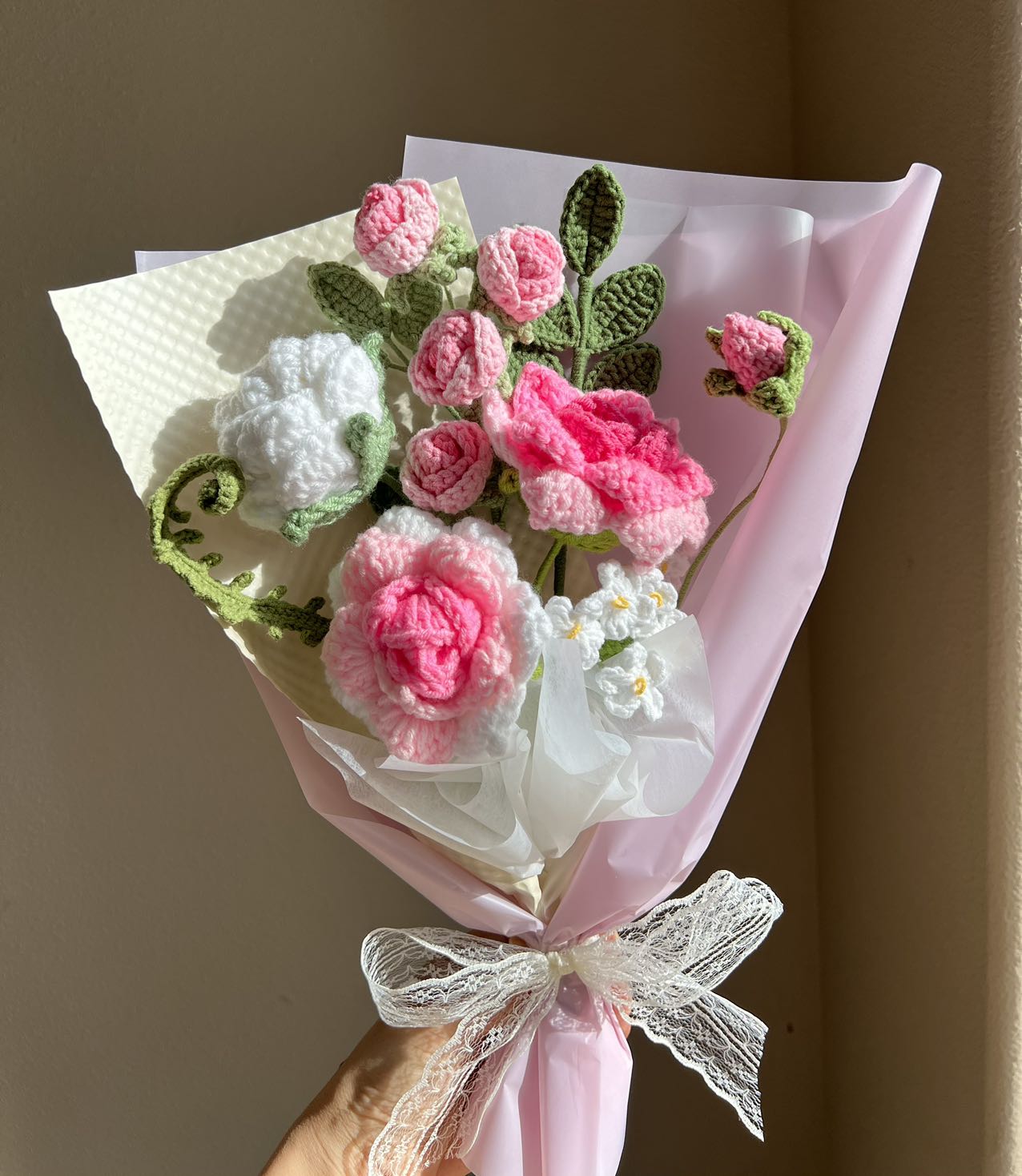 Fairy rose garden | Crochet flowers bouquet, One of a kind gifts