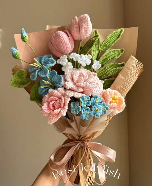 Elegant & Luxurious | Crochet flowers bouquet, Flowers forever