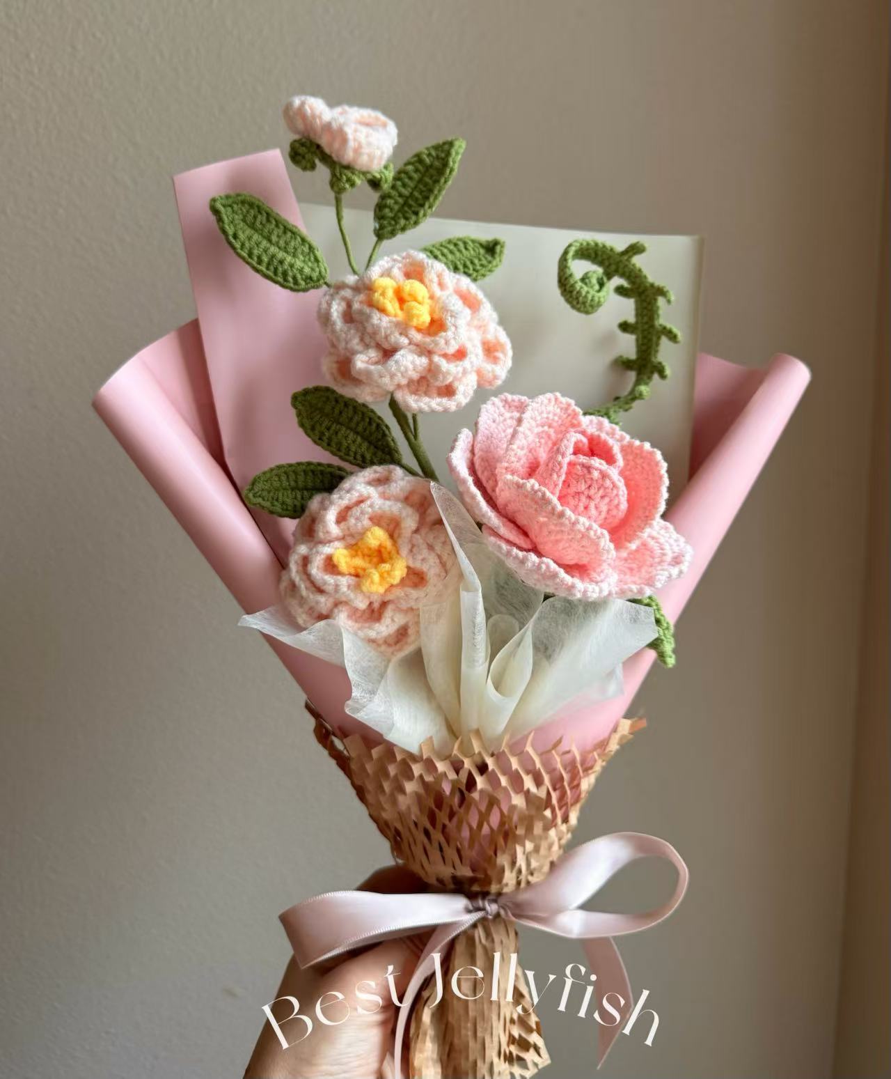 French rose | Crochet flowers bouquet, One of a kind gifts