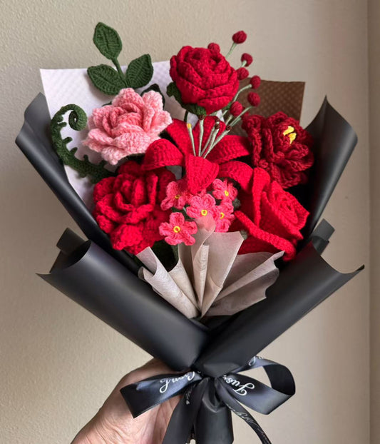 Supreme rose love | Crochet flowers bouquet, forever flowers