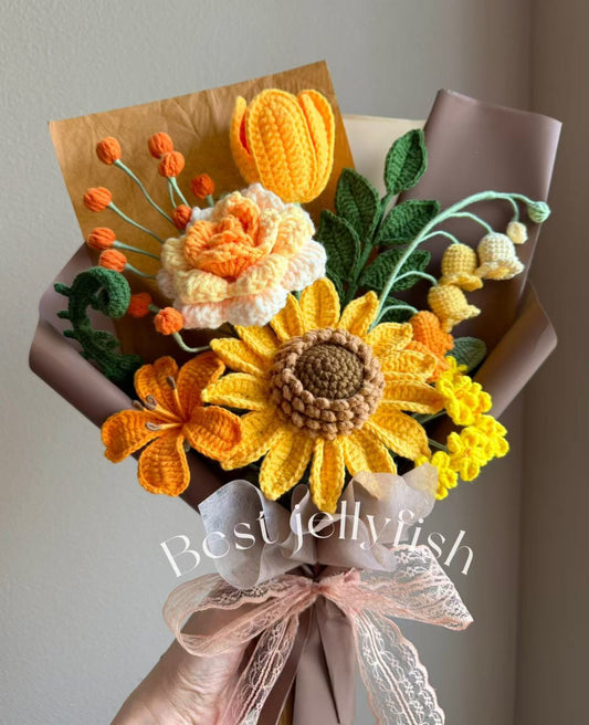 Summer sunflower | Crochet flowers, Best gifts for plant lovers