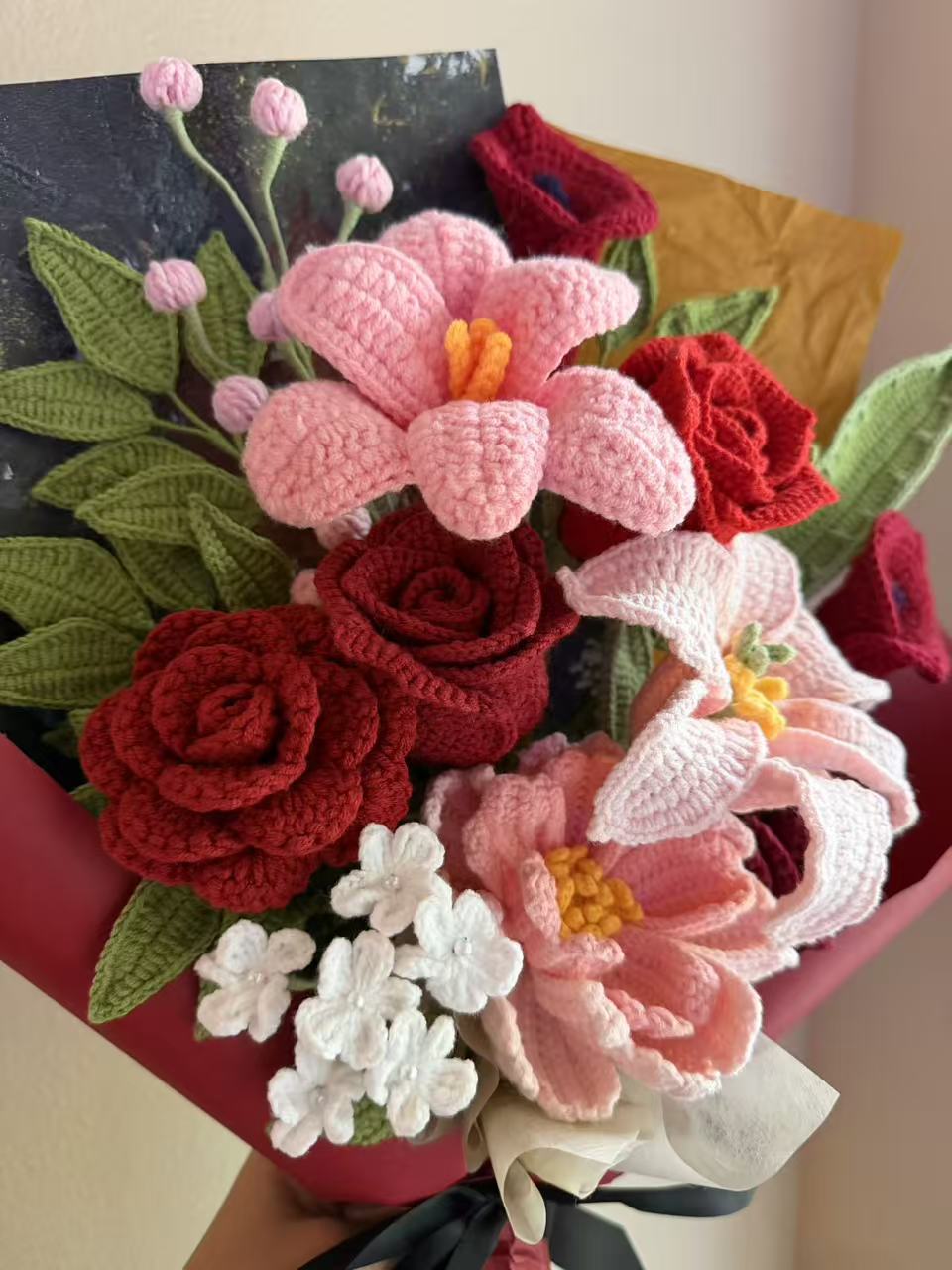 Regal peony love | Crochet flowers bouquet, forever flowers
