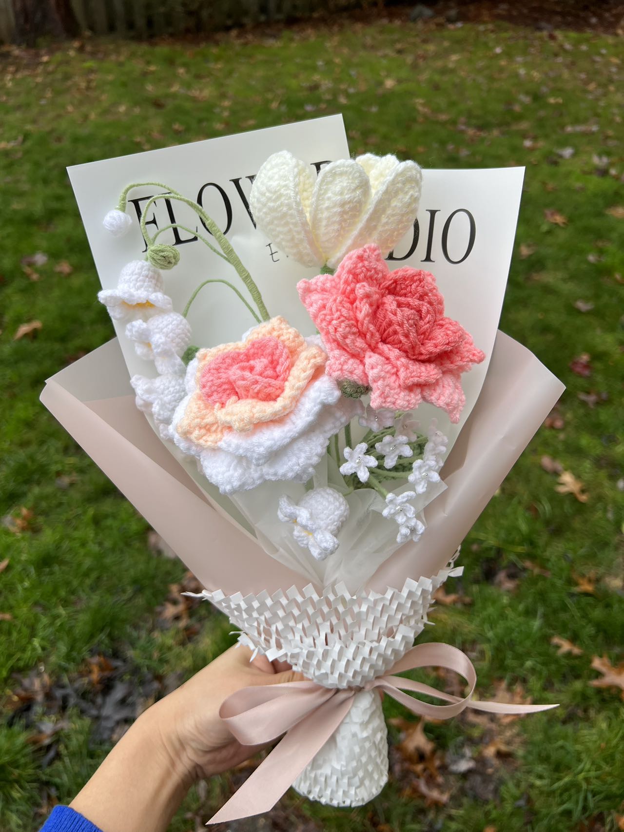 Pink rose bell | Crochet flowers bouquet, Flowers forever