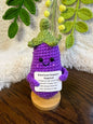 Unique Handmade Crochet positive veggie+Emotional Support carrot potato, broccoli, Christmas, Birthday, gift for her,Coworker,Family/Friends