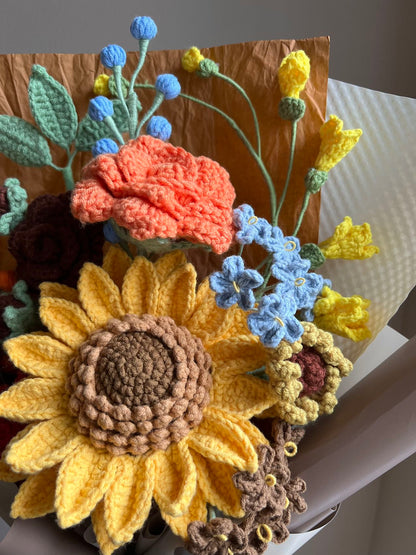 Rich grace |  Crochet flowers bouquet, Flowers forever