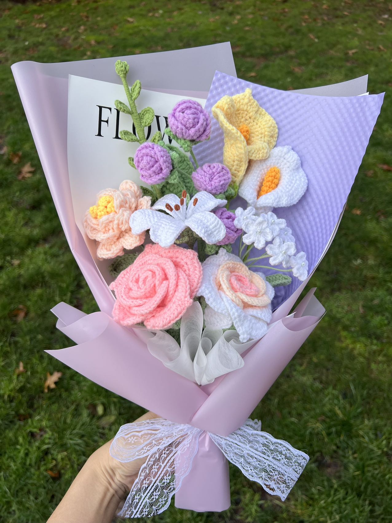 Alice garden | Crochet flowers bouquet, One of a kind gifts