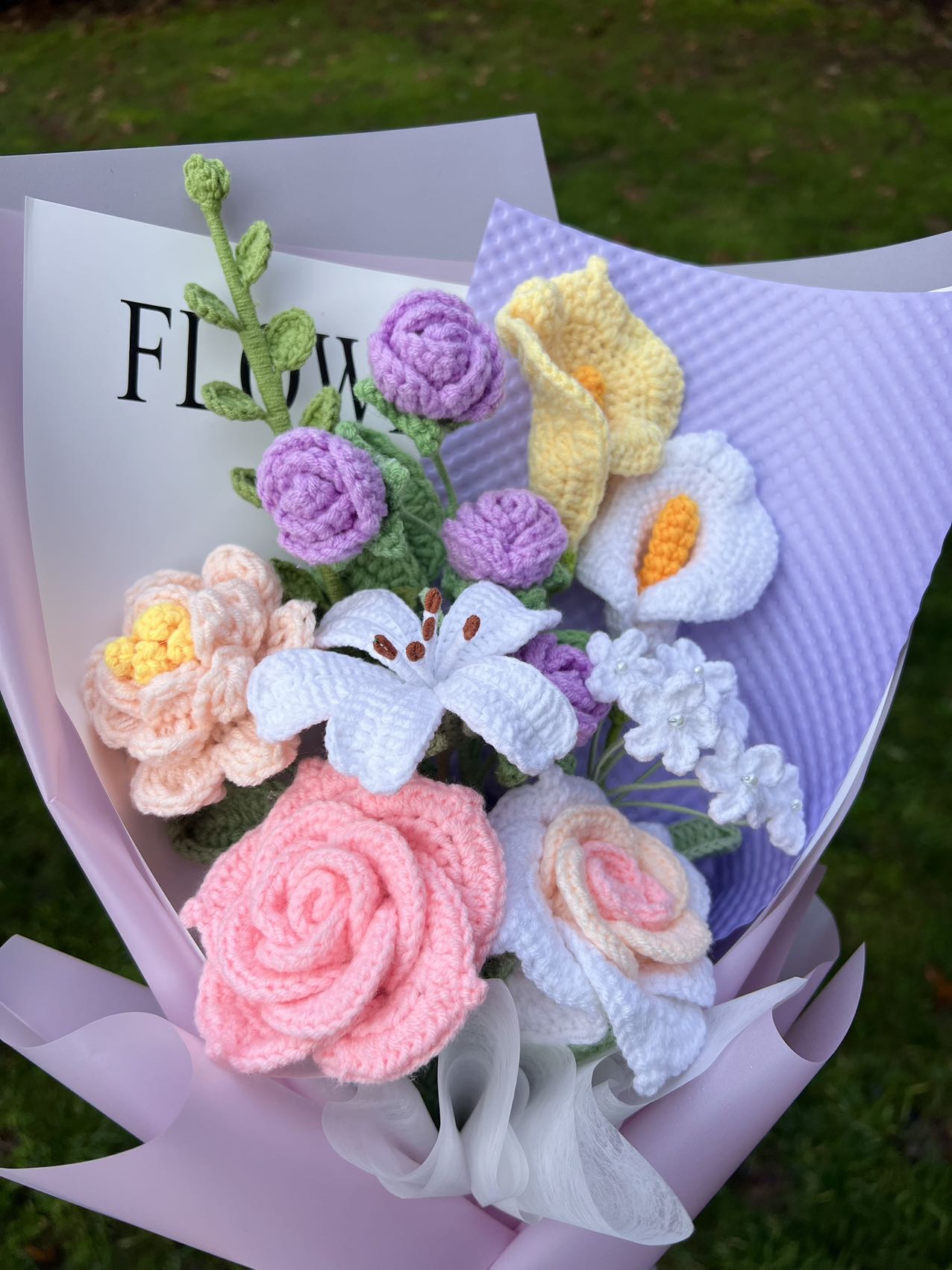 Alice garden | Crochet flowers bouquet, One of a kind gifts