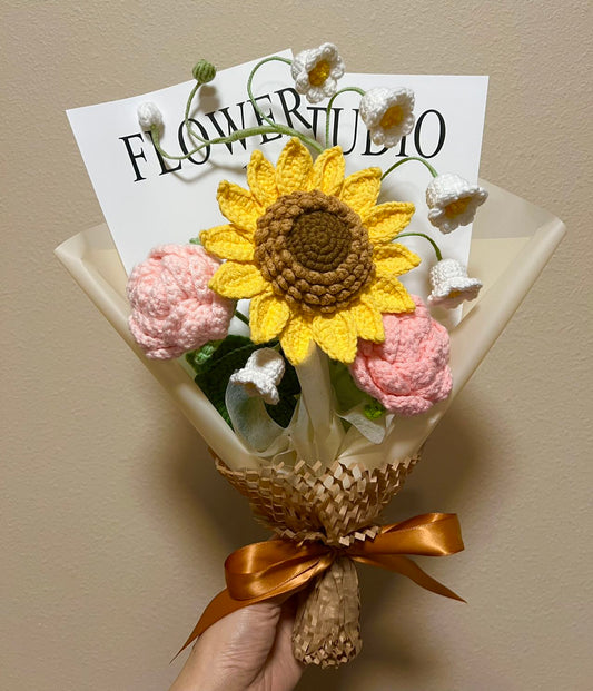 Pink sun bell | Crochet flowers bouquet, Flowers forever