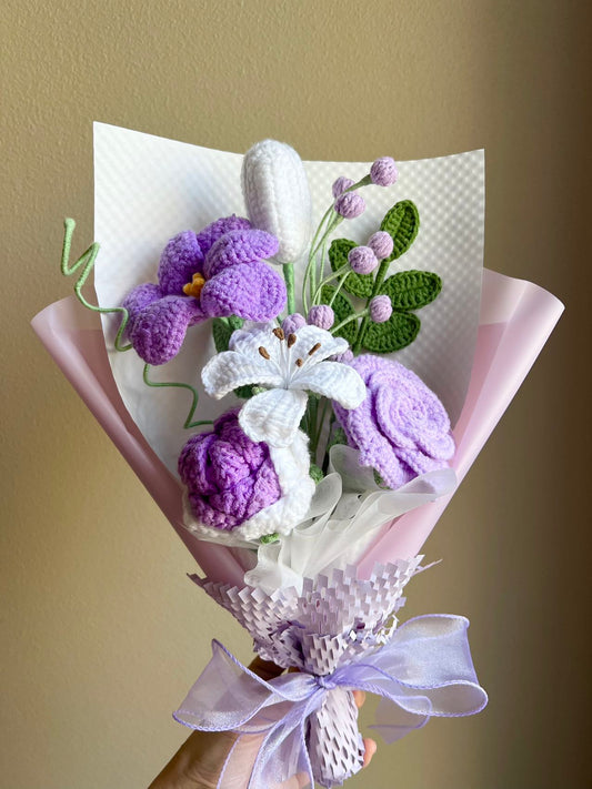 Large purple Thai | Crochet flowers, Best gifts for plant lovers