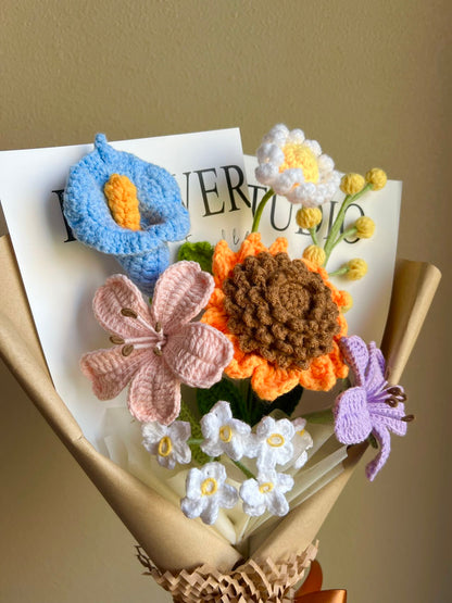 Sunflower wild | Crochet flowers bouquet, Flowers forever
