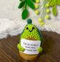 Unique Handmade Crochet positive carrot +Emotional Support pineapple, avocado, Christmas, Birthday, Mom,gift for her,Coworker,Family/Friends