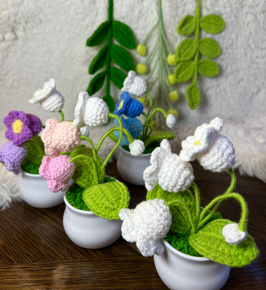 Crochet flower pot, handmade gift, gift for her, gift for teacher/friend,home decor