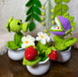 Crochet flower pot, handmade gift, gift for her, gift for teacher/friend,home decor