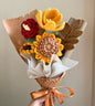 Caramel season | Crochet flowers bouquet, One of a kind gifts