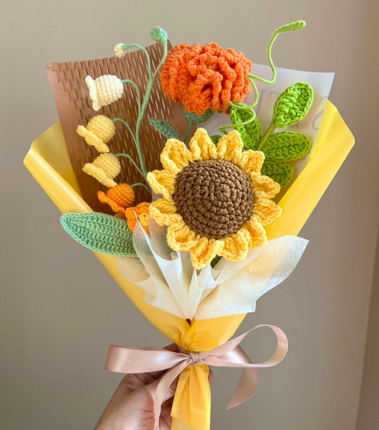 Fresh sunflower carnation | Crochet flowers, Best gifts for plant lovers
