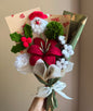 Christmas red | Crochet flowers bouquet, One of a kind gifts