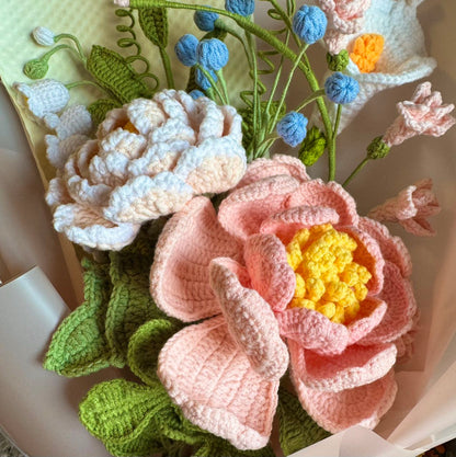 Supreme Peony Romance | Crochet flowers bouquet, Flowers forever