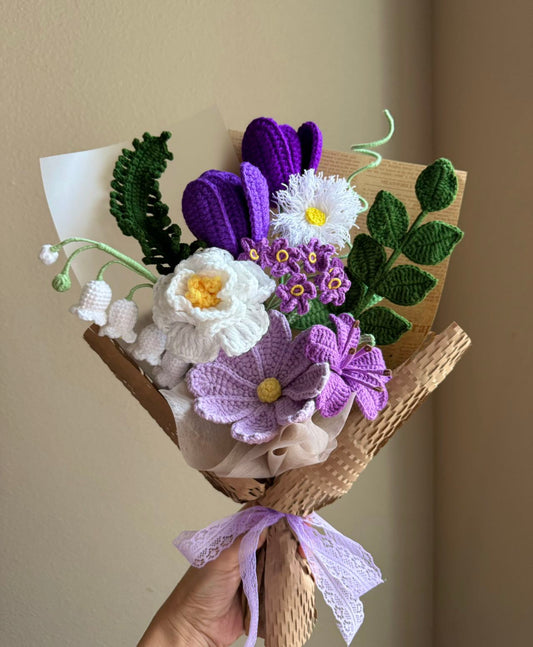 Fairy forest | Crochet flowers bouquet, One of a kind gifts