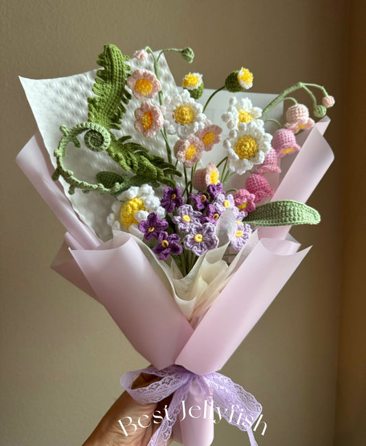 Wildflower garden | Crochet flowers bouquet, One of a kind gifts