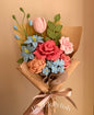 Large carmine blue | Crochet flowers bouquet, Flowers forever