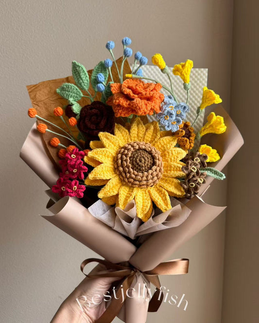 Rich grace |  Crochet flowers bouquet, Flowers forever