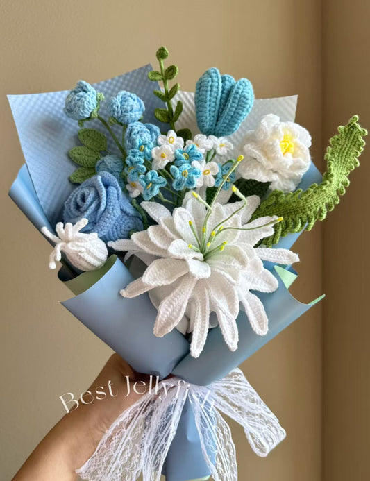 Supreme icy queen | Crochet flowers bouquet, Flowers forever