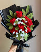 EX claret Romance | Crochet flowers bouquet, forever flowers
