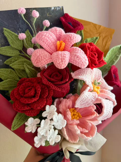 Regal peony love | Crochet flowers bouquet, forever flowers
