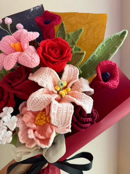 Regal peony love | Crochet flowers bouquet, forever flowers