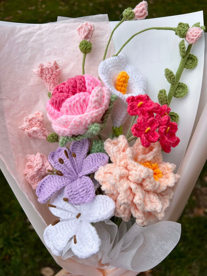 Spring peony bliss |  Crochet flowers bouquet, Flowers forever