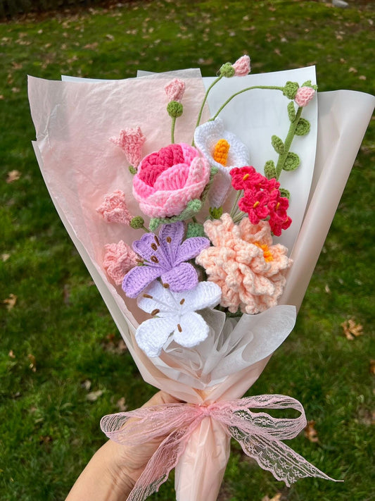 Spring peony bliss |  Crochet flowers bouquet, Flowers forever