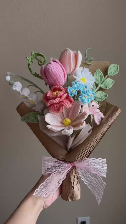 Amidst wildflowers | Crochet flowers bouquet, One of a kind gifts