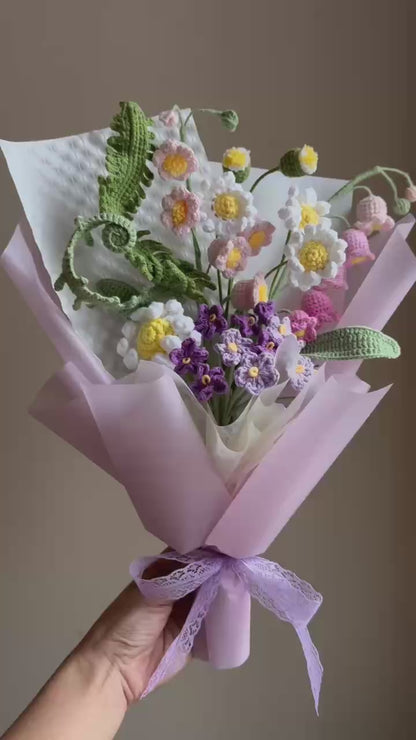 Wildflower garden | Crochet flowers bouquet, One of a kind gifts