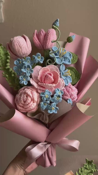 Angel city | Crochet flowers bouquet, One of a kind gifts