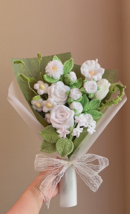 Garden after rain | Crochet flowers bouquet, Flowers forever