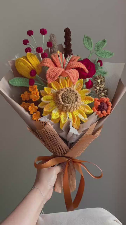 Supreme warm lily | Crochet flowers bouquet, Flowers forever